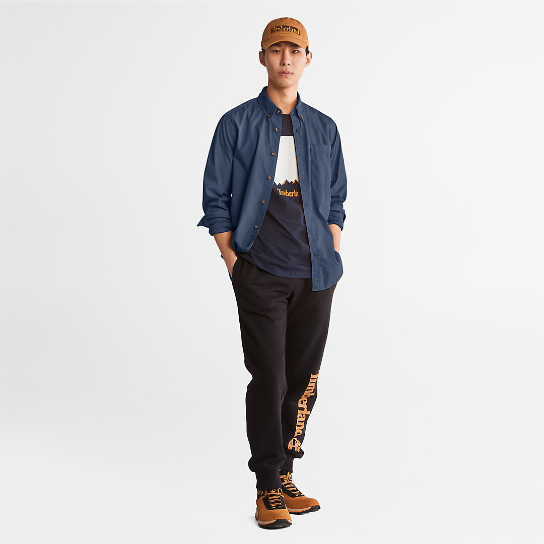 Outdoor Heritage Washed Poplin Shirt for Men in Blue Timberland Sale