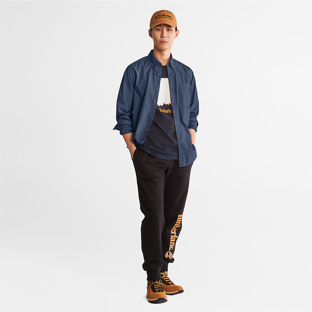 Outdoor Heritage Washed Poplin Shirt for Men in Blue Timberland Sale