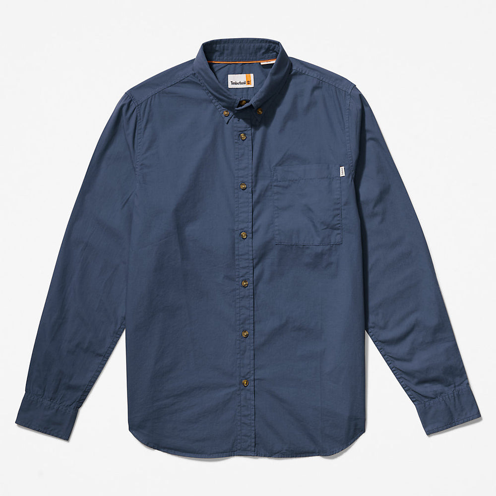 Outdoor Heritage Washed Poplin Shirt for Men in Blue Timberland Sale