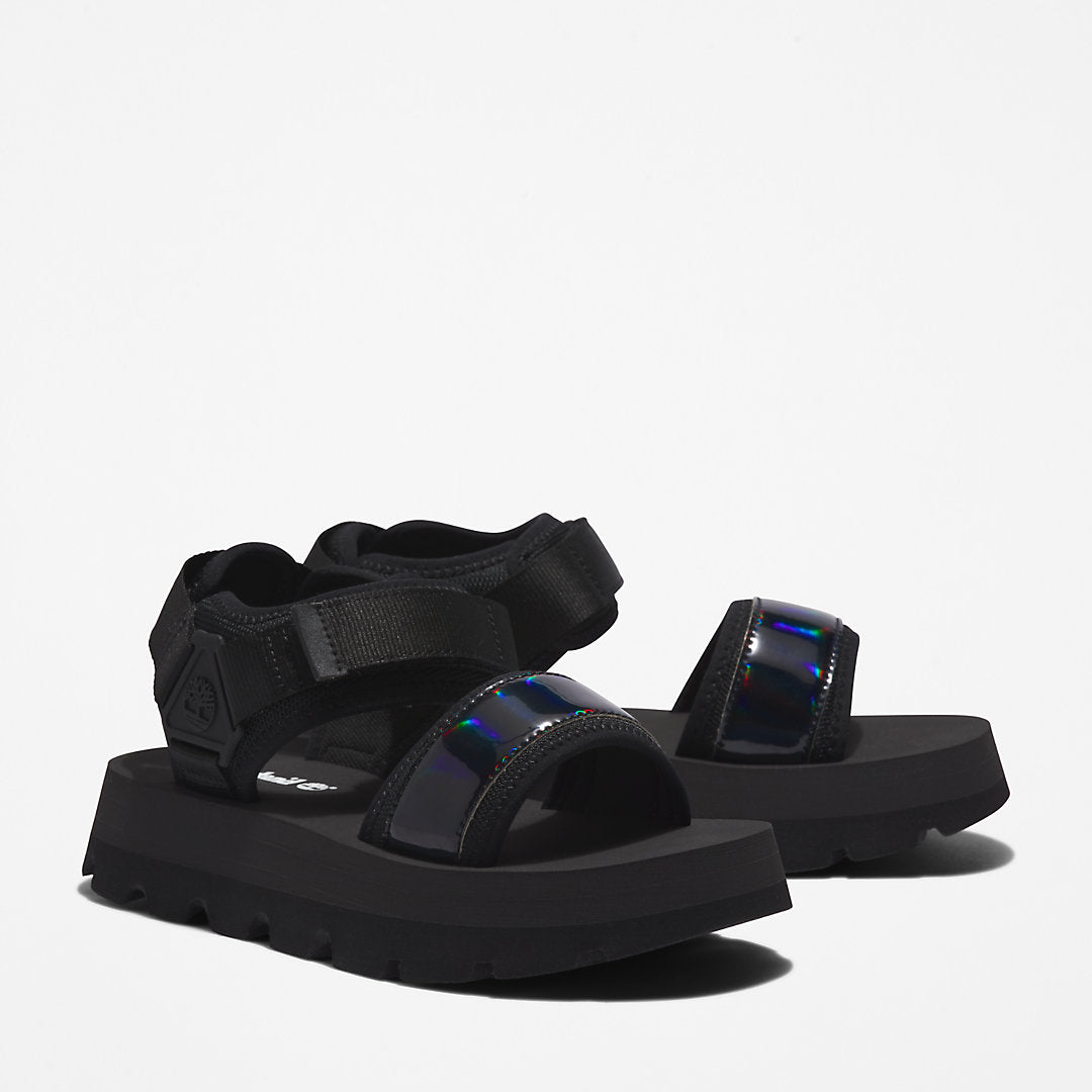 Euro Swift Ankle-Strap Sandal for Women in Black Timberland On Sale