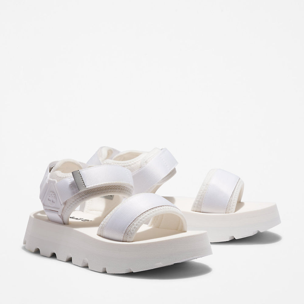 Euro Swift Ankle-Strap Sandal for Women in White Timberland Outlet