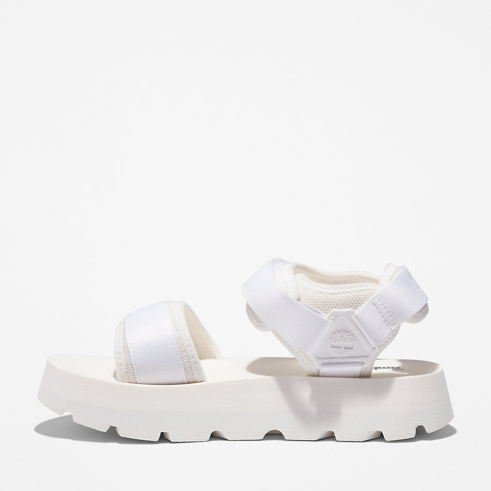 Euro Swift Ankle-Strap Sandal for Women in White Timberland Outlet