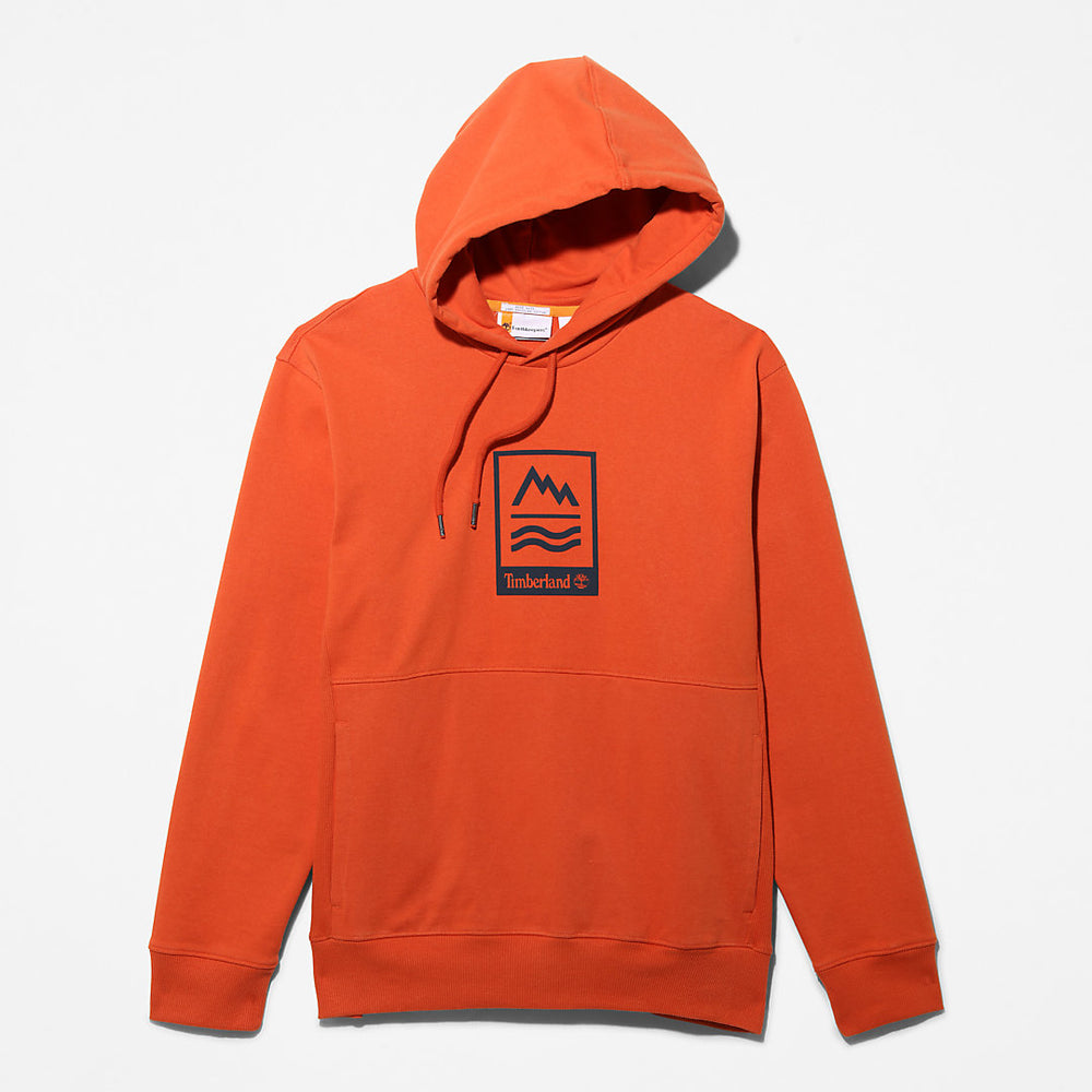 Mountains-to-Rivers Hoodie for Men in Orange Timberland For Sale