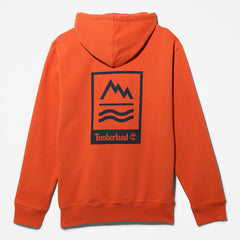 Mountains-to-Rivers Hoodie for Men in Orange Timberland For Sale