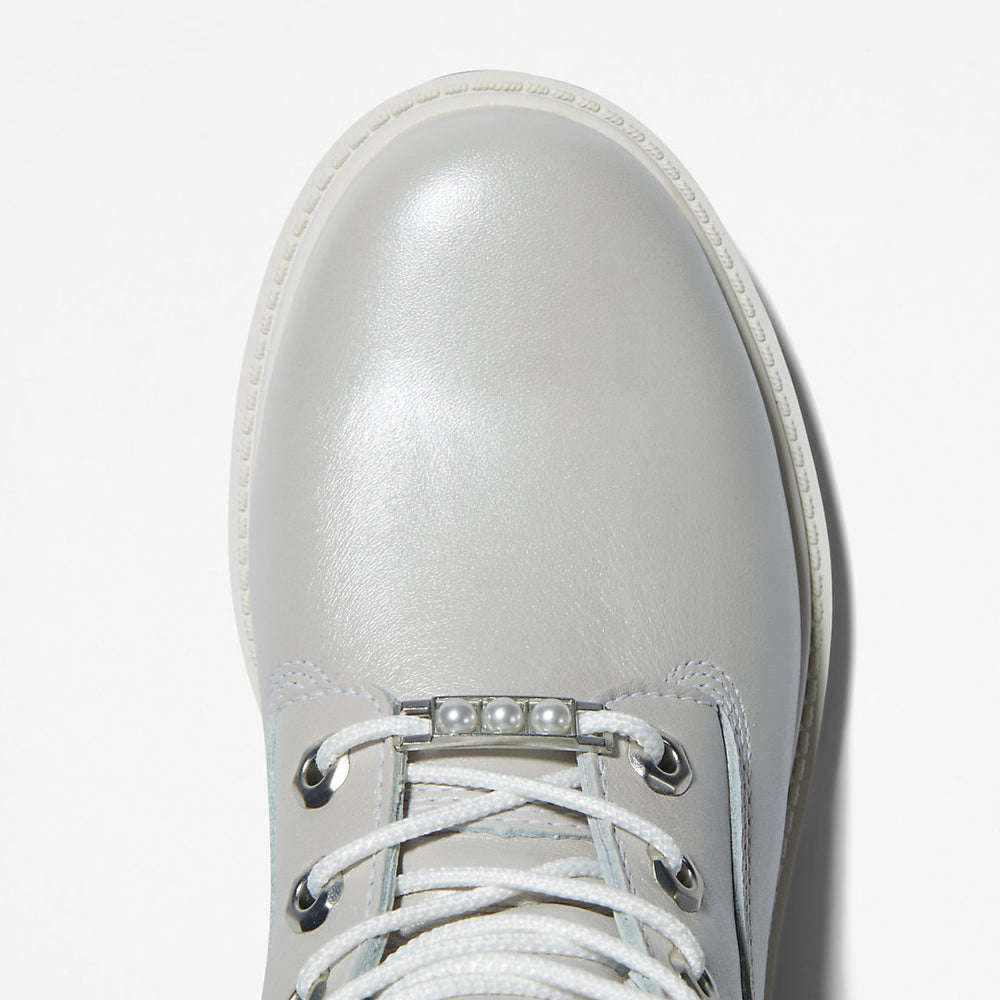 Timberland® Heritage 6 Inch Boot for Women in Light Grey Timberland Outlet