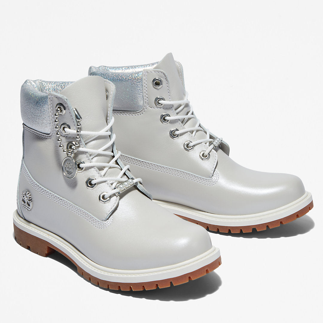 Timberland® Heritage 6 Inch Boot for Women in Light Grey Timberland Outlet