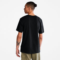 Camo-Logo T-Shirt for Men in Black Timberland On Sale