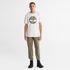 Camo-Logo T-Shirt for Men in White Timberland Outlet