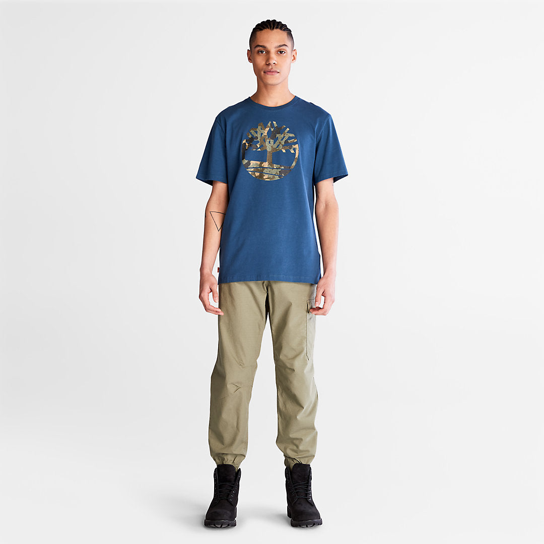 Camo-Logo T-Shirt for Men in Blue Timberland Online