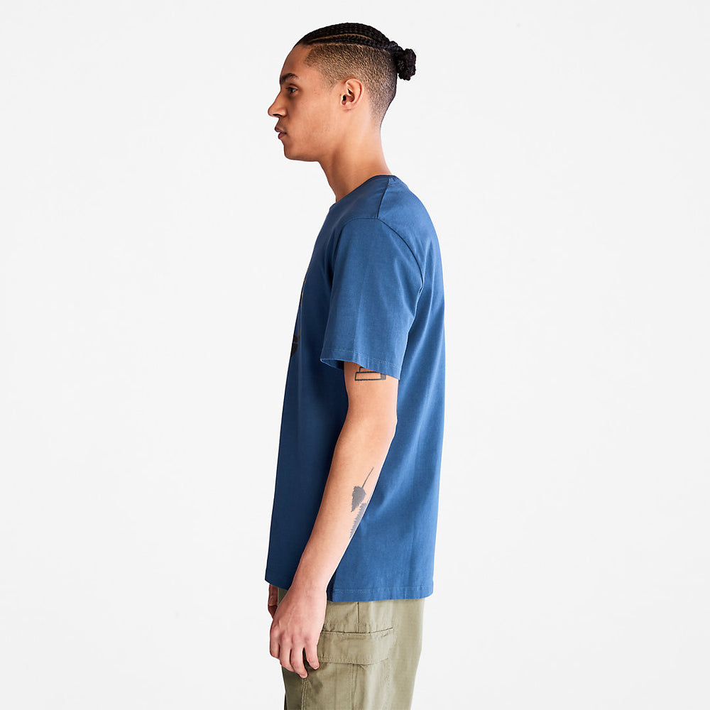 Camo-Logo T-Shirt for Men in Blue Timberland Online