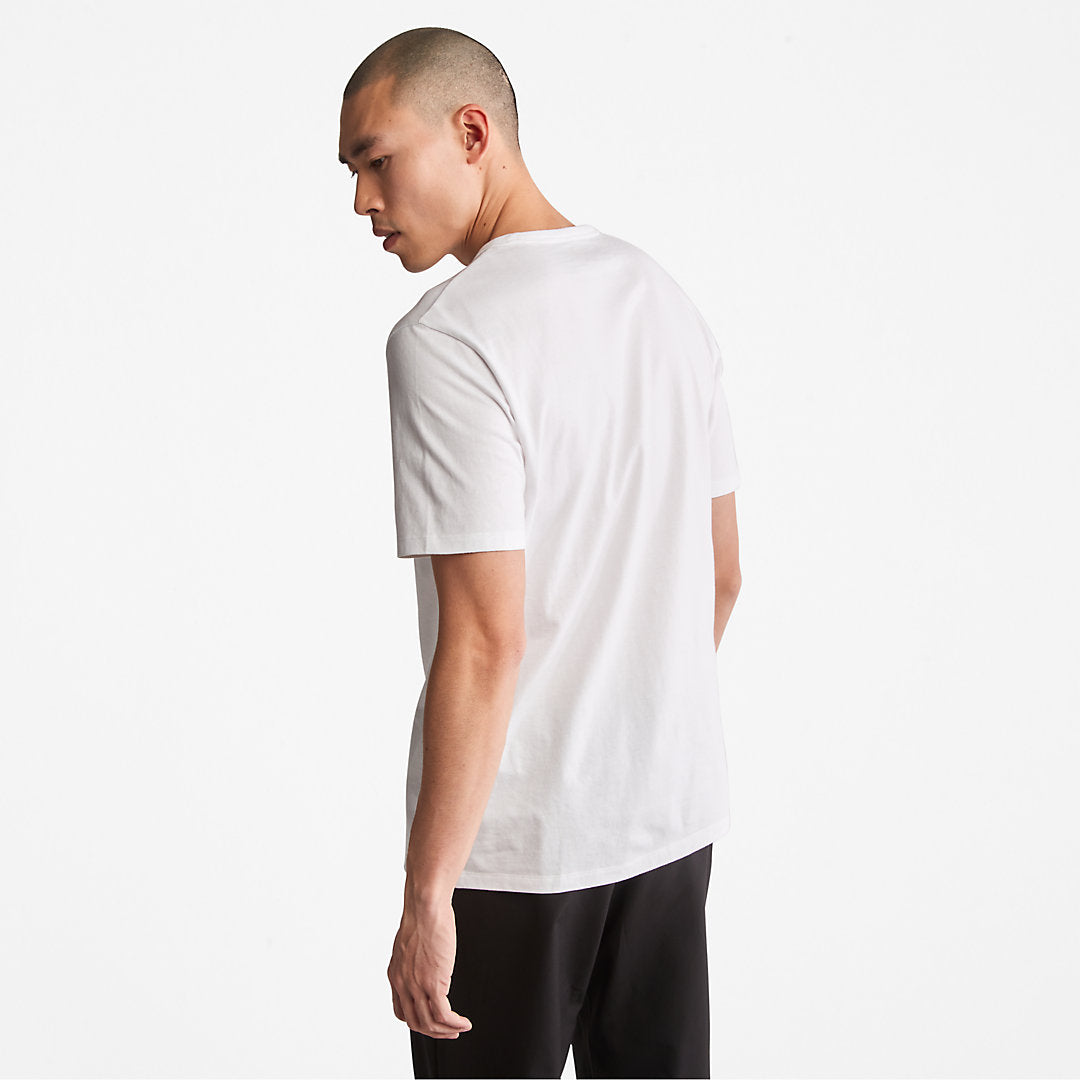 Mountains-to-Rivers Print T-Shirt for Men in White Timberland Sale