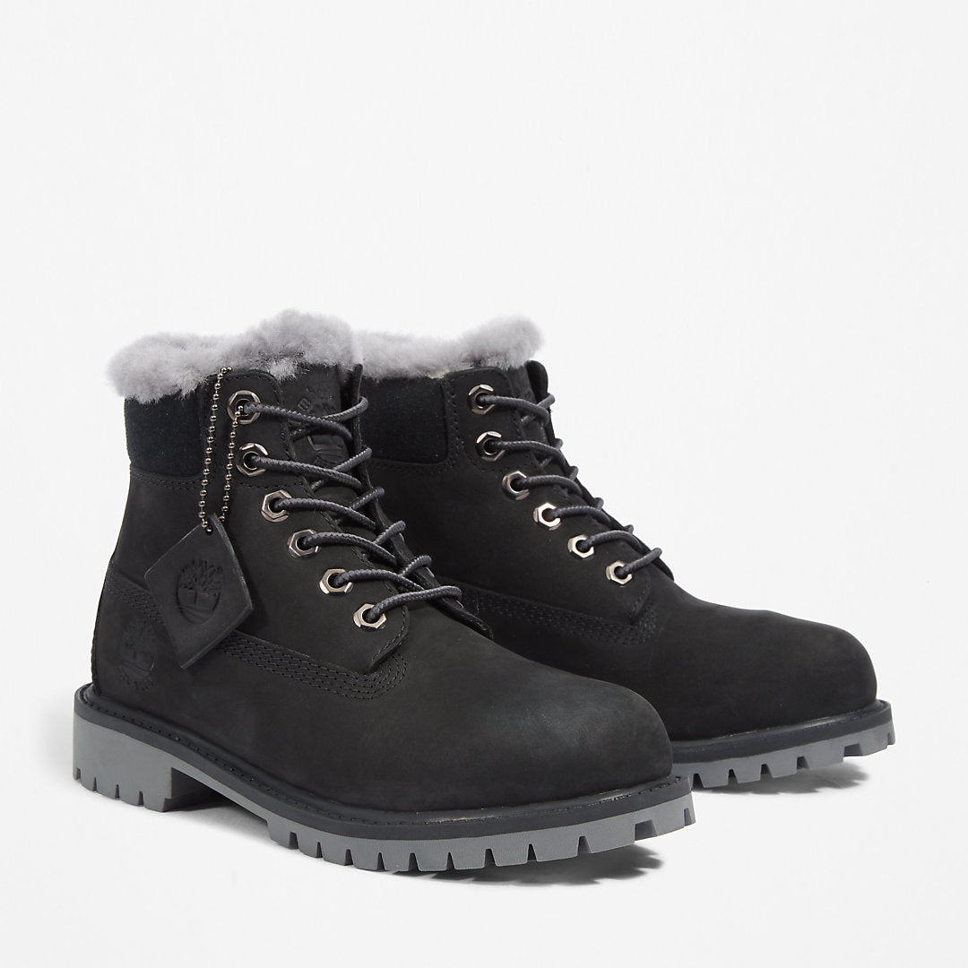 Timberland® Premium 6 Inch Winter Boot for Youth in Black Timberland Outlet