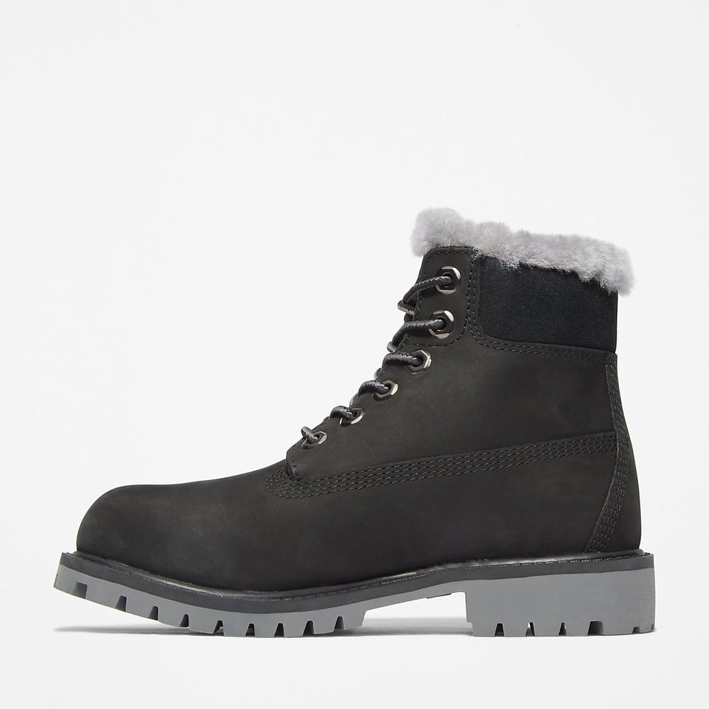 Timberland® Premium 6 Inch Winter Boot for Youth in Black Timberland Outlet