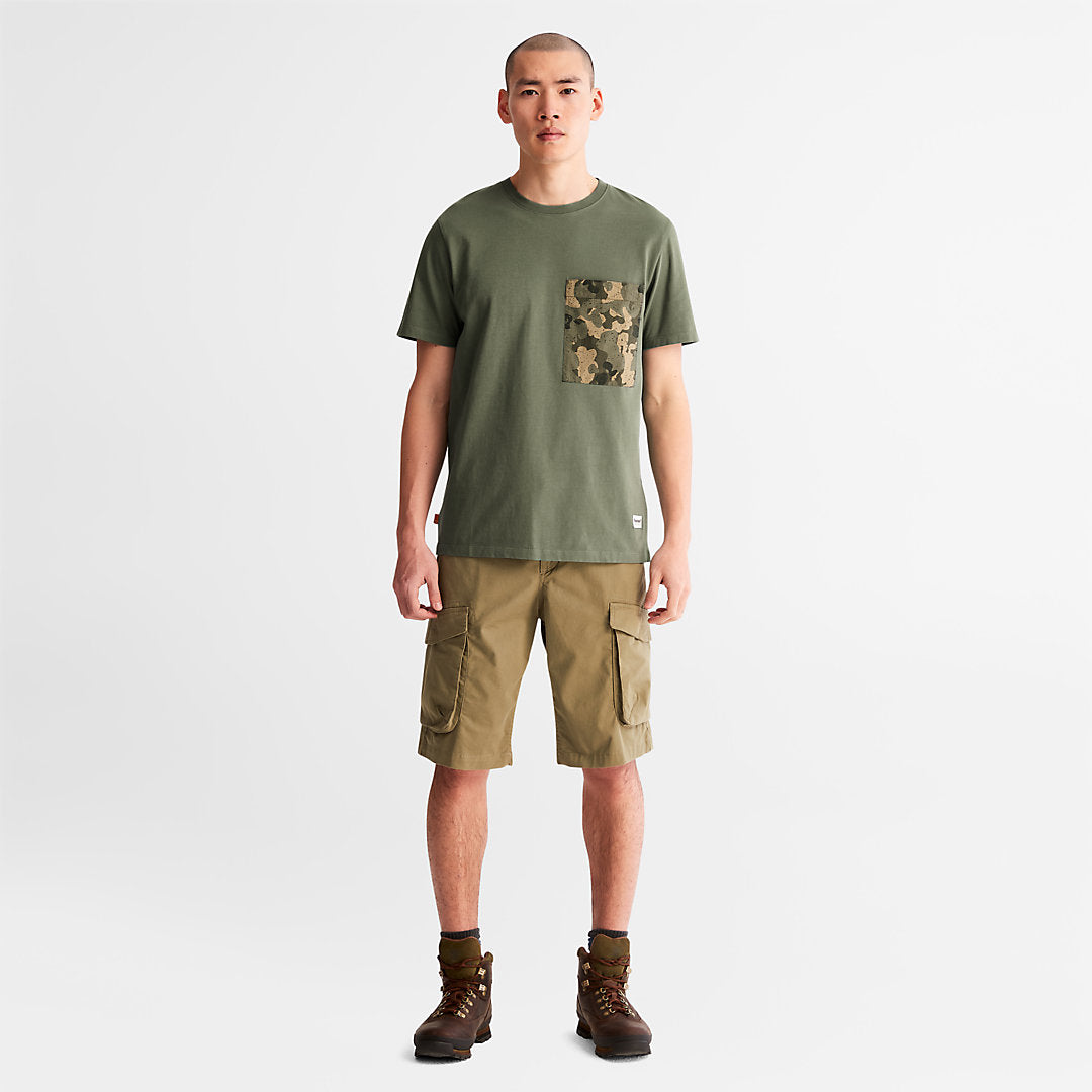 Outdoor Heritage Camo-Pocket T-Shirt for Men in Dark Green Timberland Online