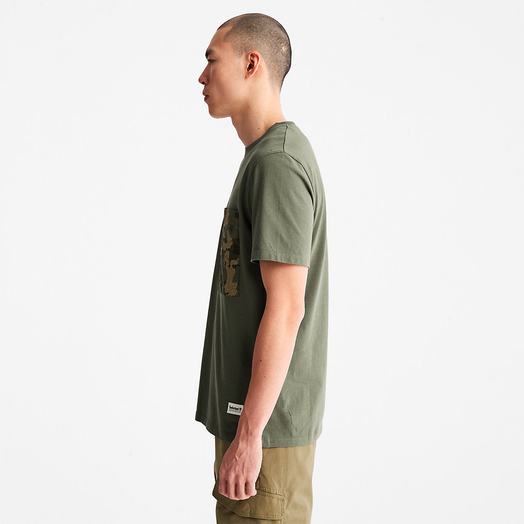 Outdoor Heritage Camo-Pocket T-Shirt for Men in Dark Green Timberland Online