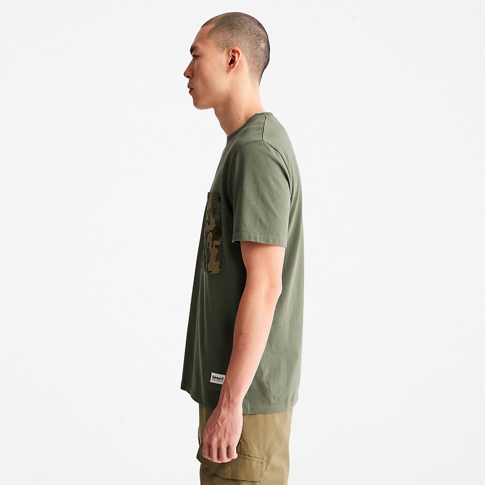 Outdoor Heritage Camo-Pocket T-Shirt for Men in Dark Green Timberland Online