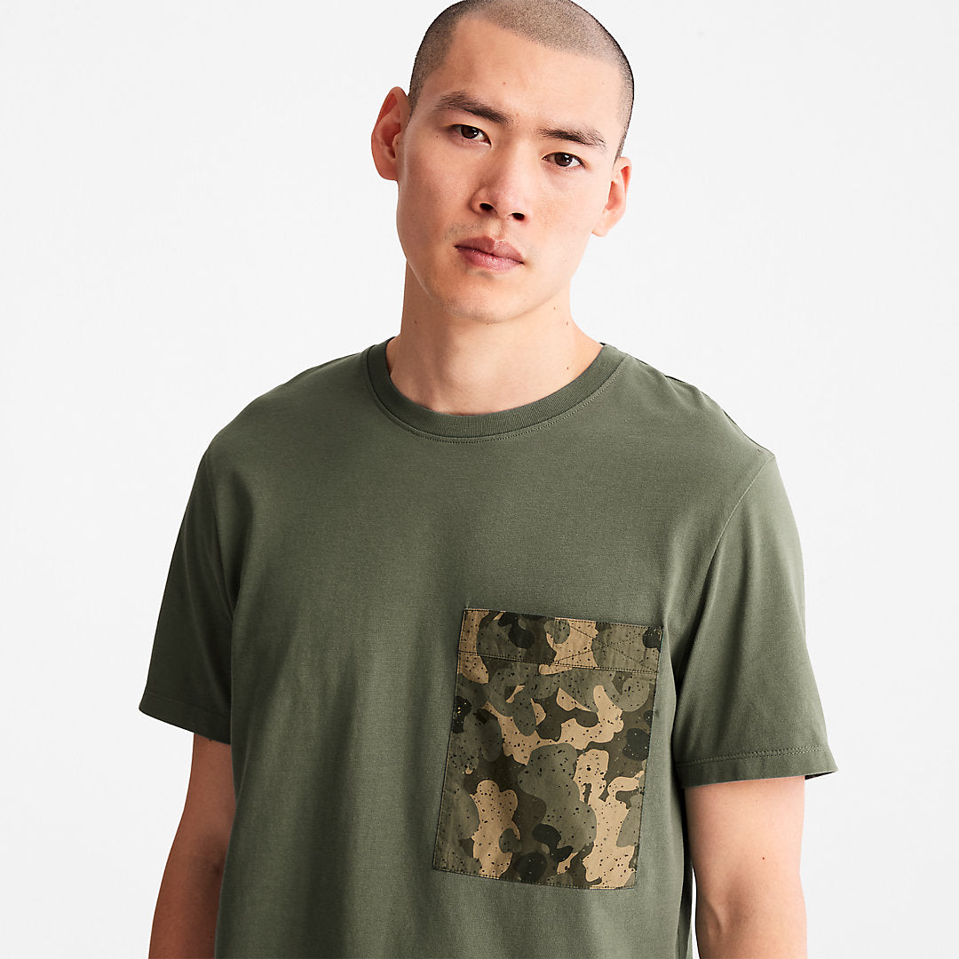 Outdoor Heritage Camo-Pocket T-Shirt for Men in Dark Green Timberland Online