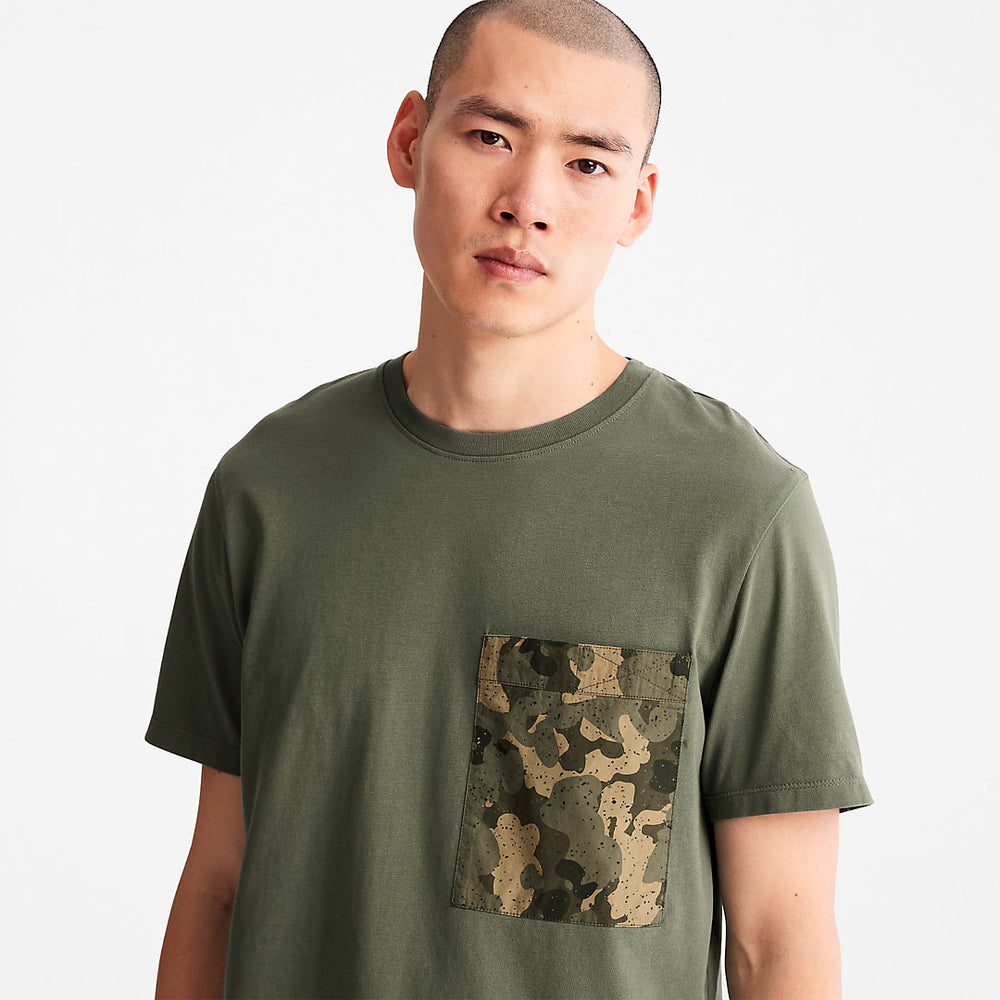 Outdoor Heritage Camo-Pocket T-Shirt for Men in Dark Green Timberland Online