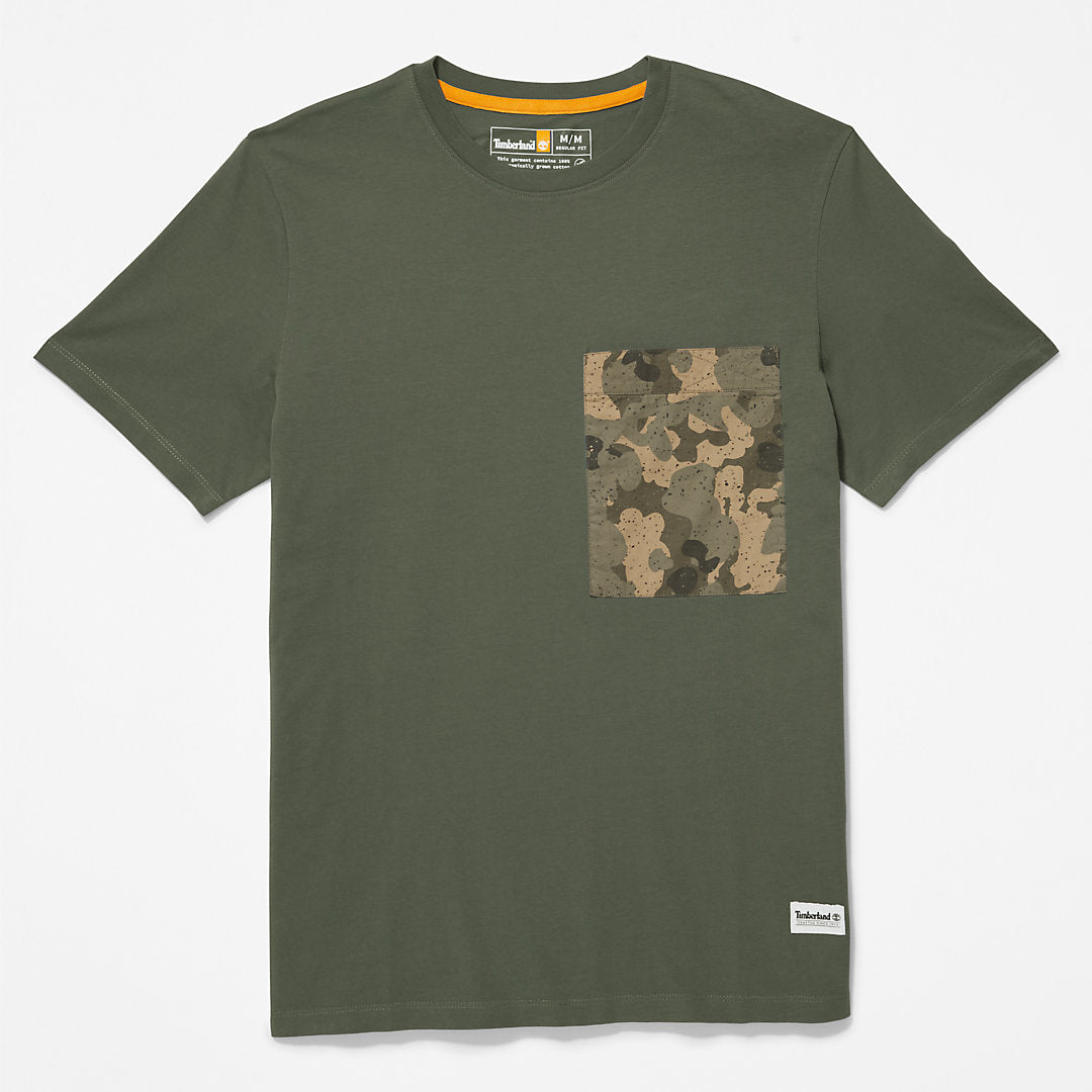 Outdoor Heritage Camo-Pocket T-Shirt for Men in Dark Green Timberland Online