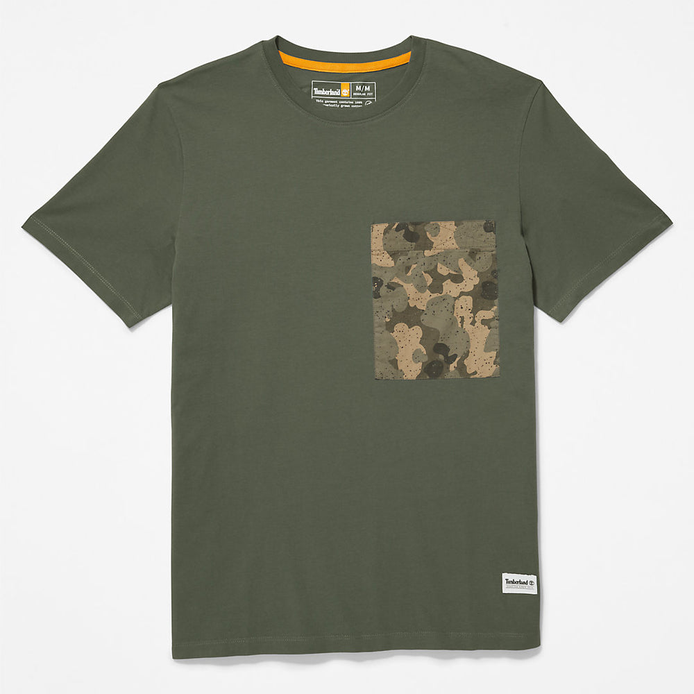 Outdoor Heritage Camo-Pocket T-Shirt for Men in Dark Green Timberland Online