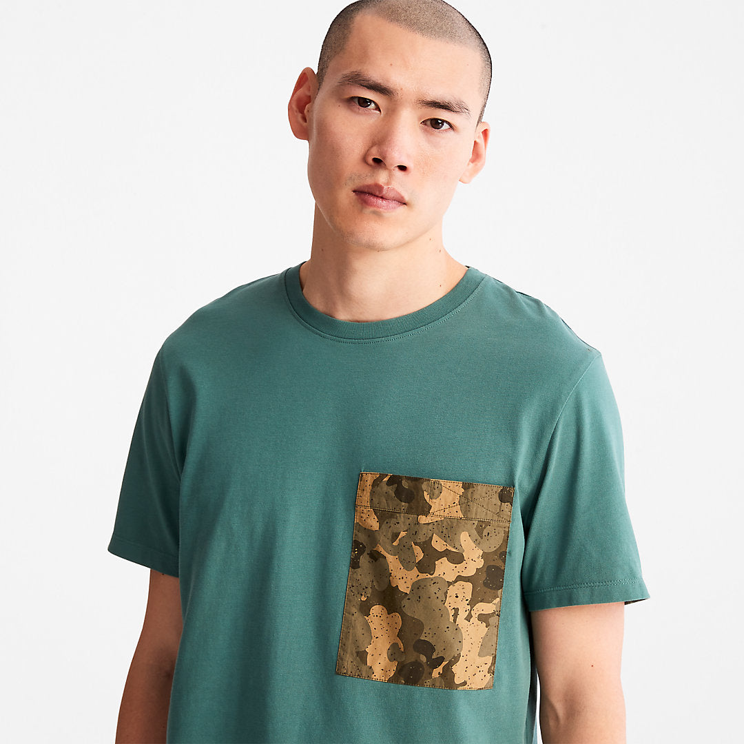 Outdoor Heritage Camo-Pocket T-Shirt for Men in Green Timberland Sale