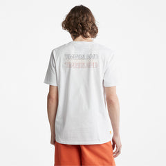 Outdoor Heritage Stacked-Logo T-Shirt for Men in White Timberland Discount