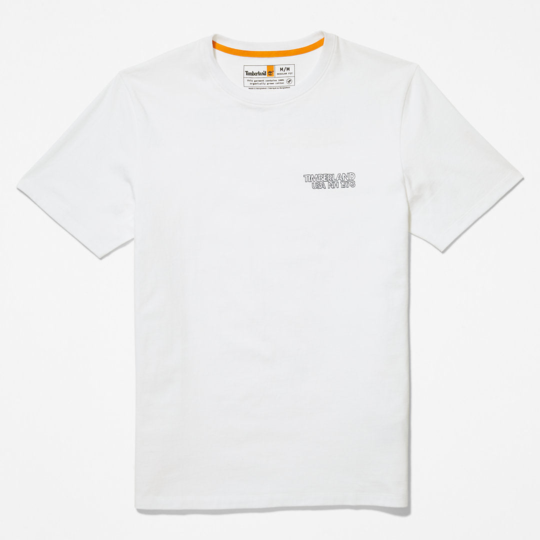 Outdoor Heritage Stacked-Logo T-Shirt for Men in White Timberland Discount