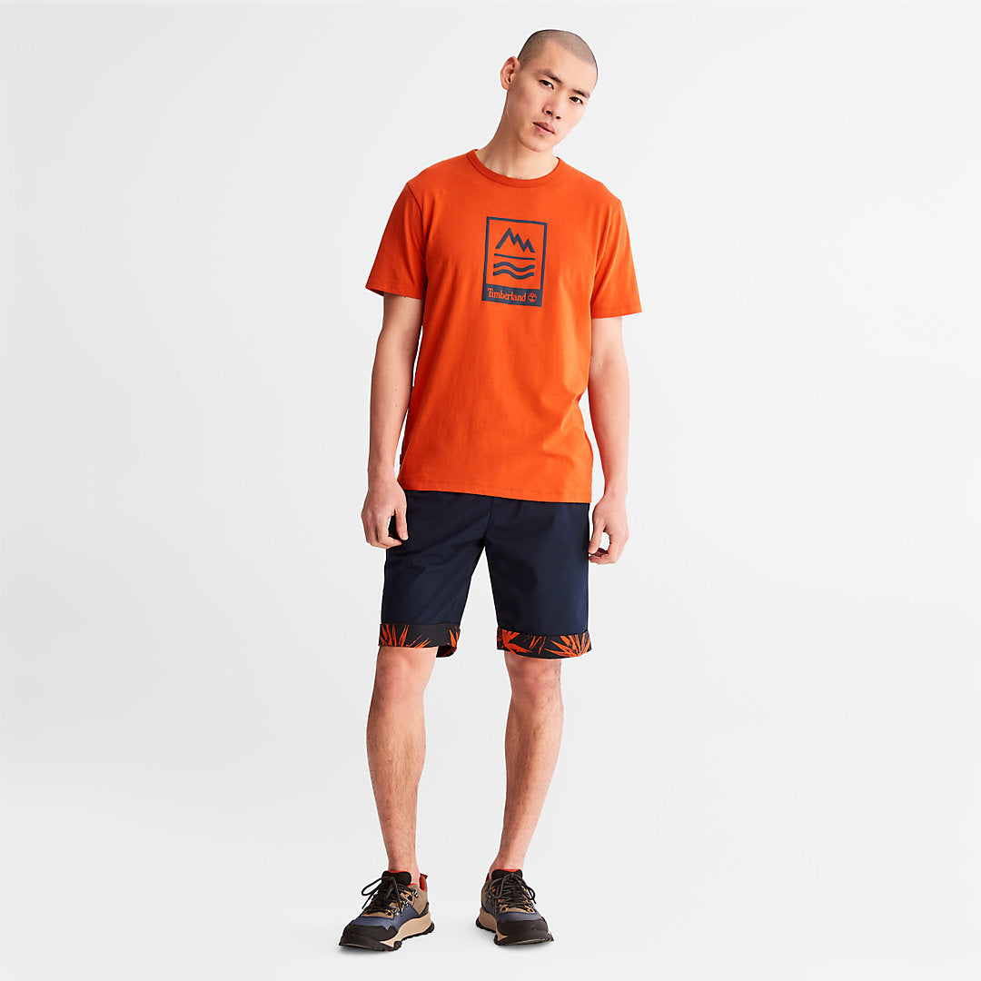 Mountains-to-Rivers T-Shirt for Men in Orange Timberland US