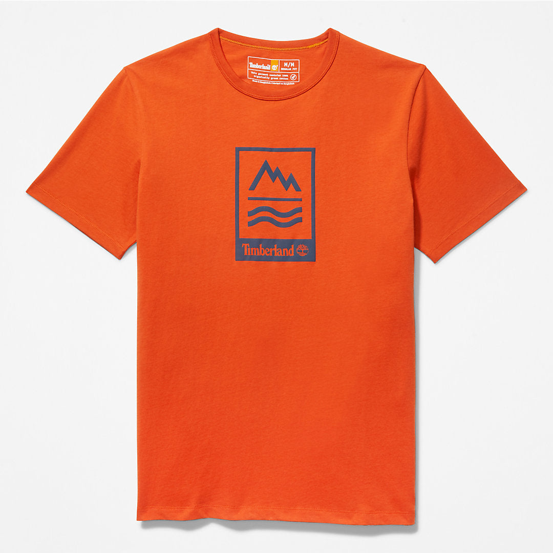 Mountains-to-Rivers T-Shirt for Men in Orange Timberland US