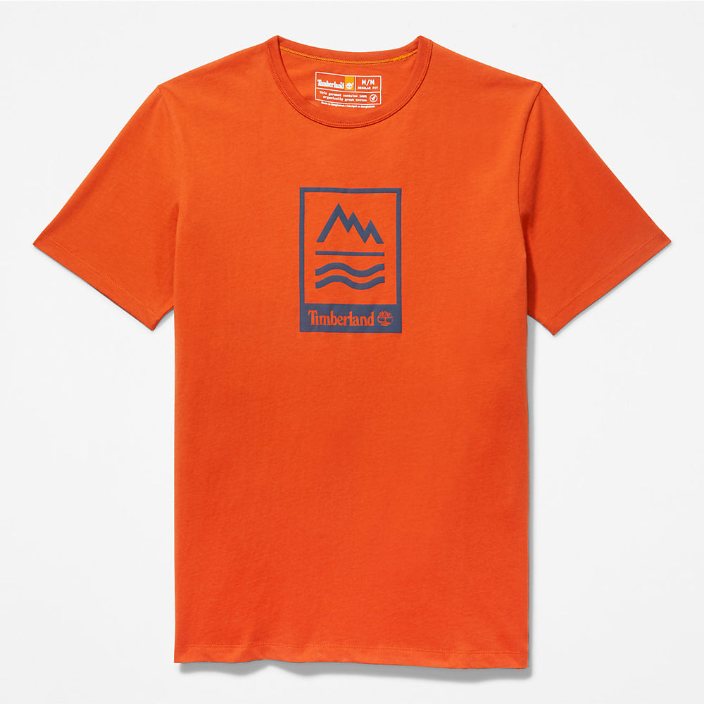 Mountains-to-Rivers T-Shirt for Men in Orange Timberland US