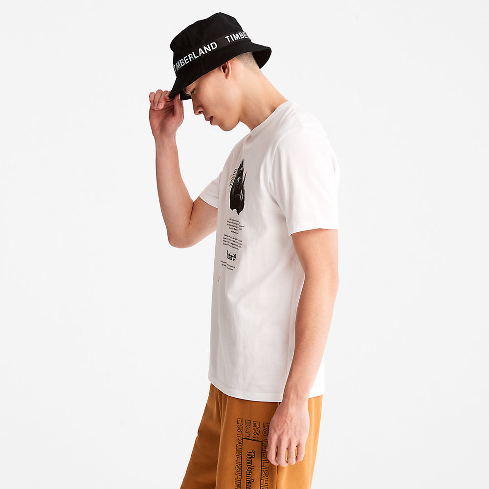 Outdoor Heritage Graphic T-Shirt for Men in White Timberland On Sale