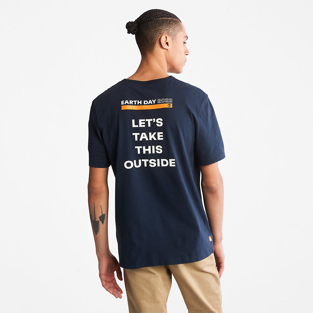 Earth Day EK+ T-Shirt for Men in Navy Timberland On Sale