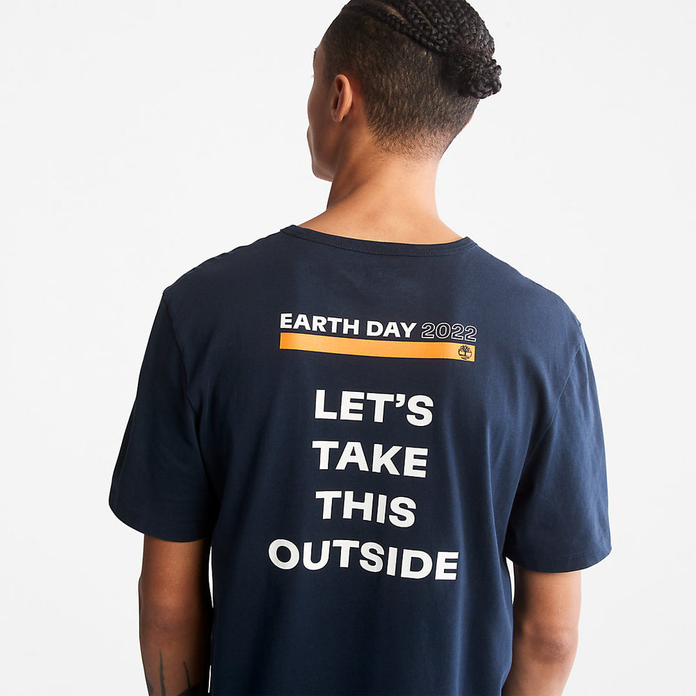 Earth Day EK+ T-Shirt for Men in Navy Timberland On Sale
