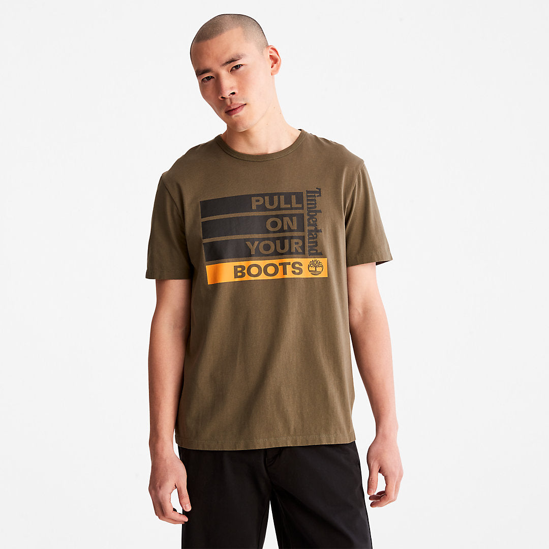 Earth Day EK+ T-Shirt for Men in Dark Green Timberland For Sale