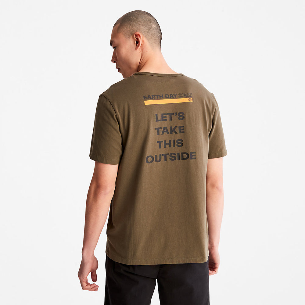 Earth Day EK+ T-Shirt for Men in Dark Green Timberland For Sale