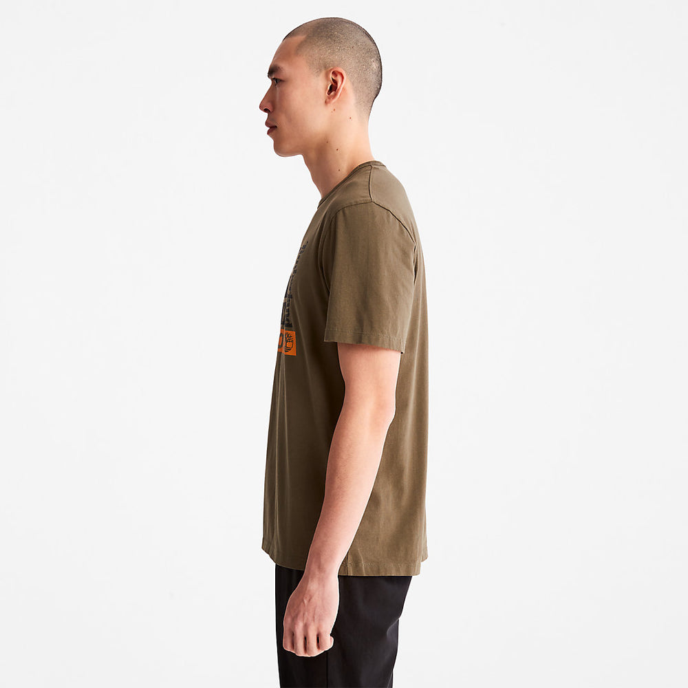 Earth Day EK+ T-Shirt for Men in Dark Green Timberland For Sale