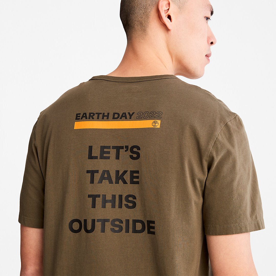 Earth Day EK+ T-Shirt for Men in Dark Green Timberland For Sale