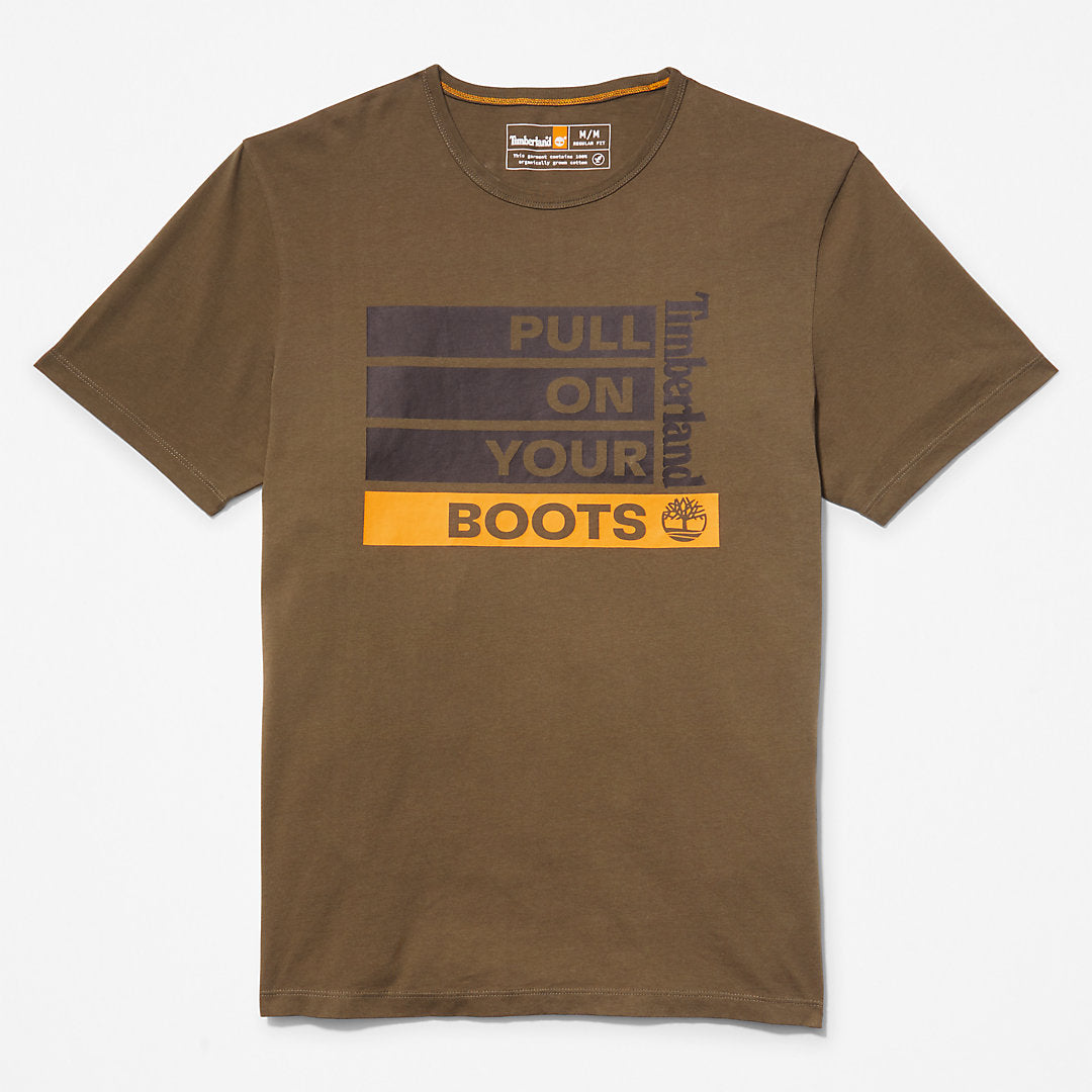 Earth Day EK+ T-Shirt for Men in Dark Green Timberland For Sale
