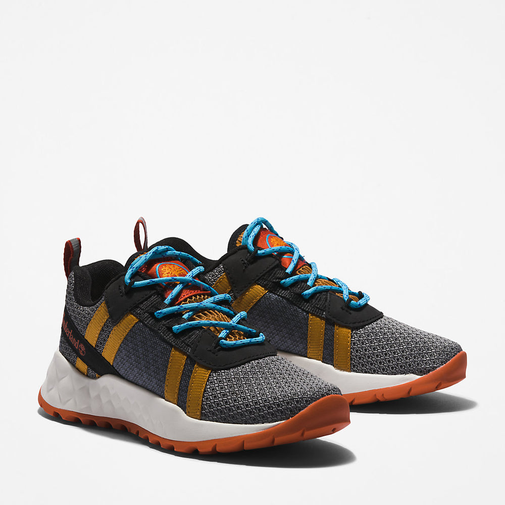 GreenStride™ Solar Wave LT Trainer for Youth in Grey/Yellow Timberland Online