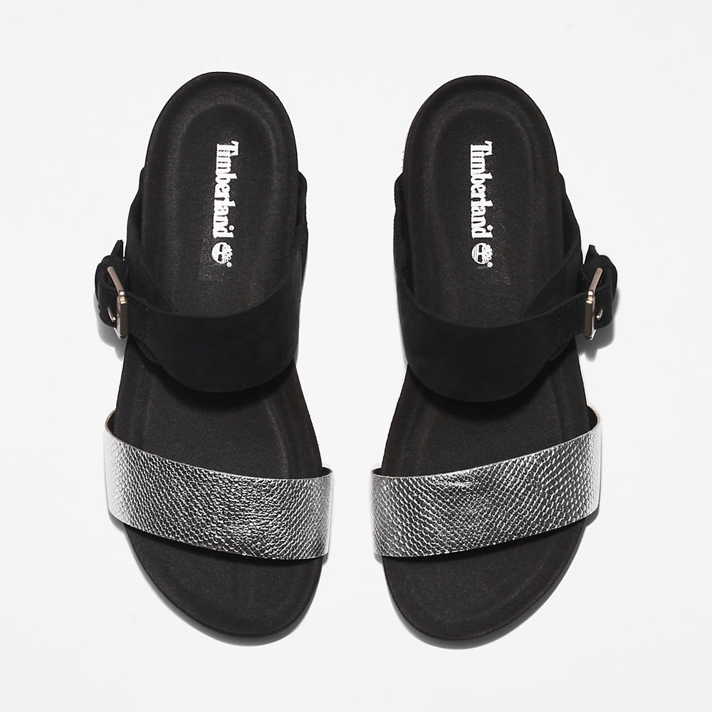 Malibu Waves Slide Sandal for Women in Black Timberland Discount