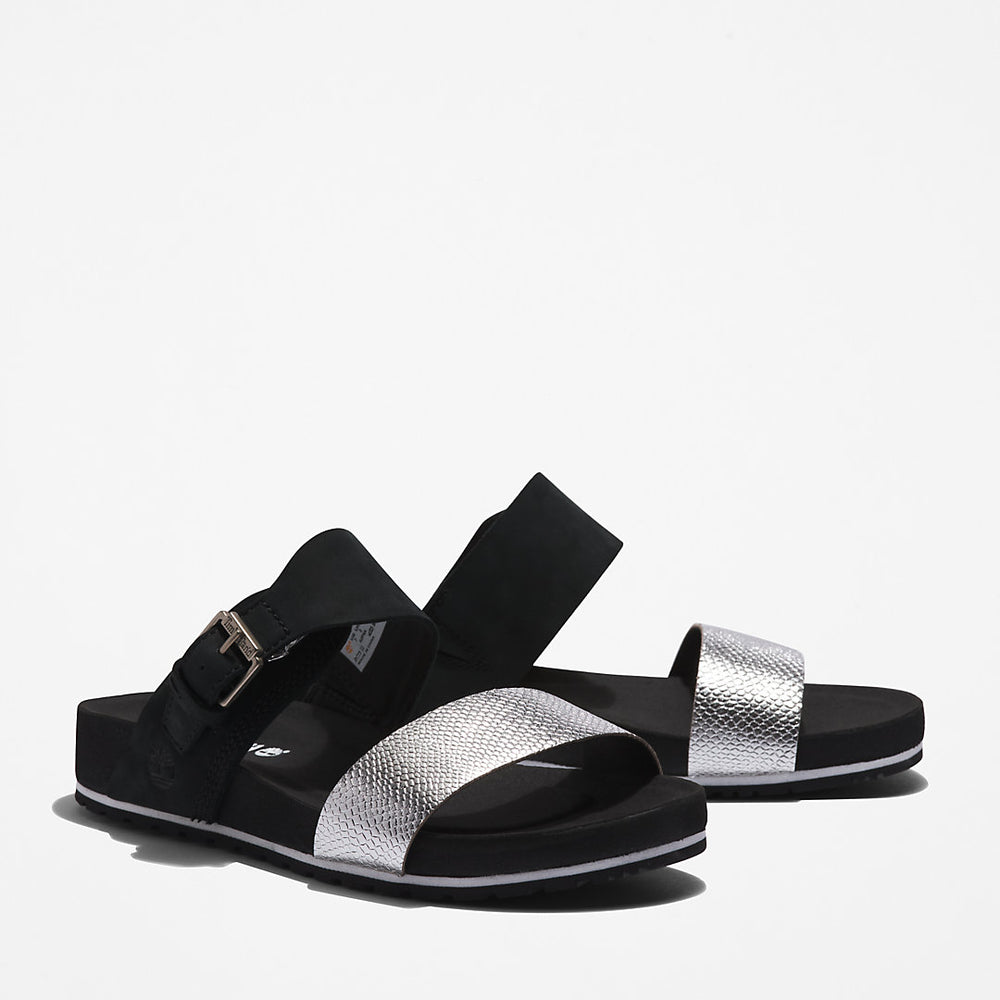 Malibu Waves Slide Sandal for Women in Black Timberland Discount