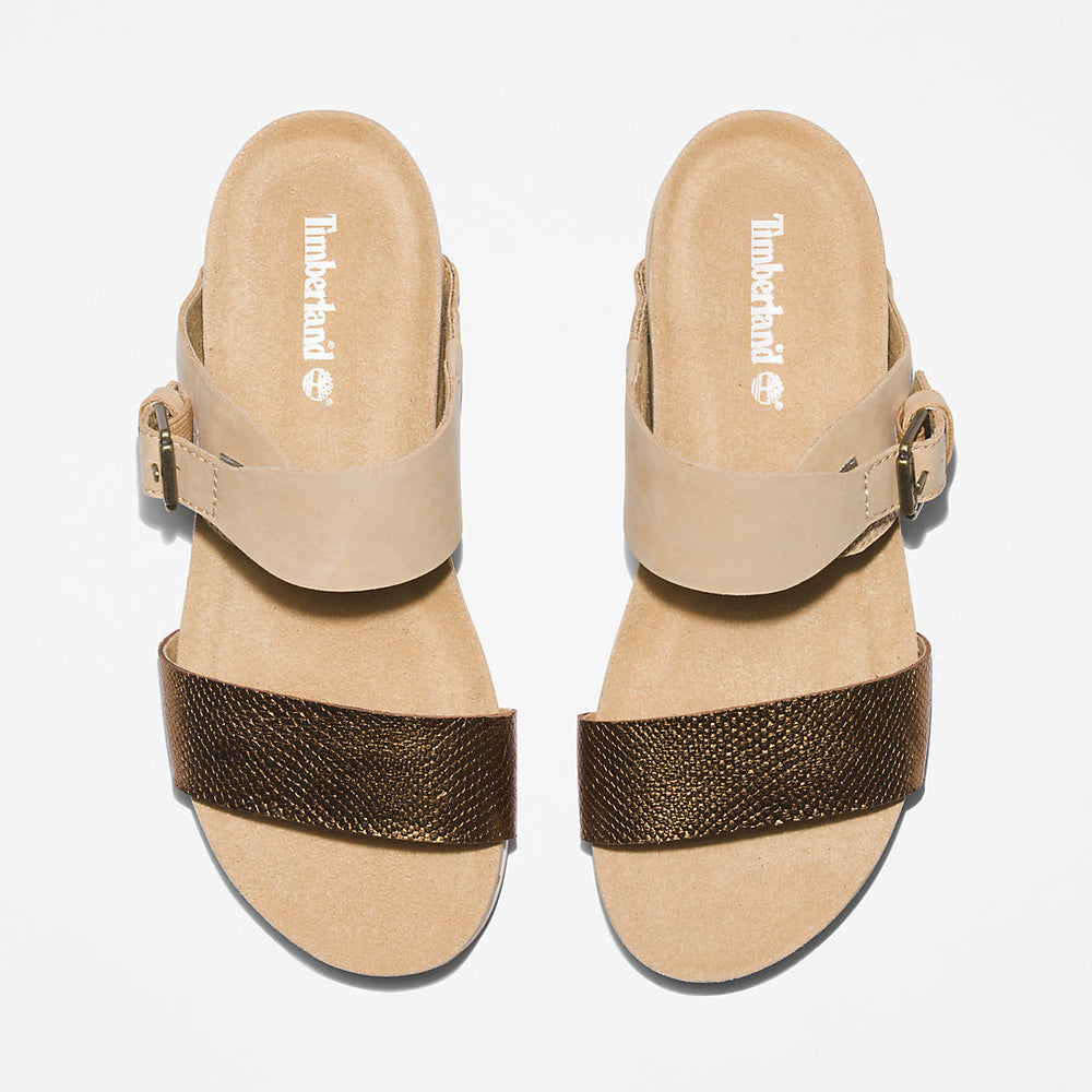 Malibu Waves Slide Sandal for Women in Beige Timberland US