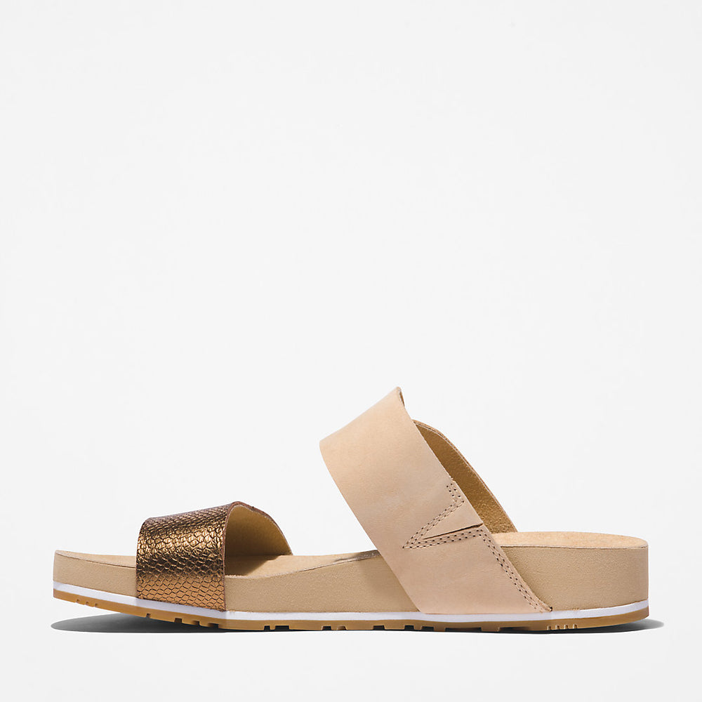Malibu Waves Slide Sandal for Women in Beige Timberland US
