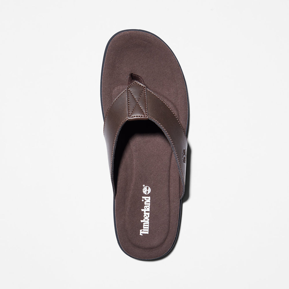 Kesler Cove Toe-bar Sandal for Men in Dark Brown Timberland On Sale