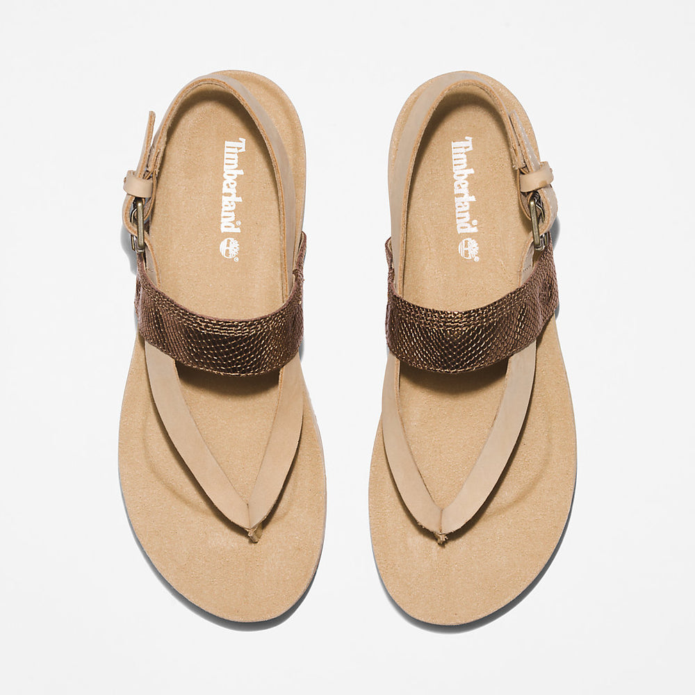 Malibu Beach Flip-Flop Sandal for Women in Beige Timberland For Sale