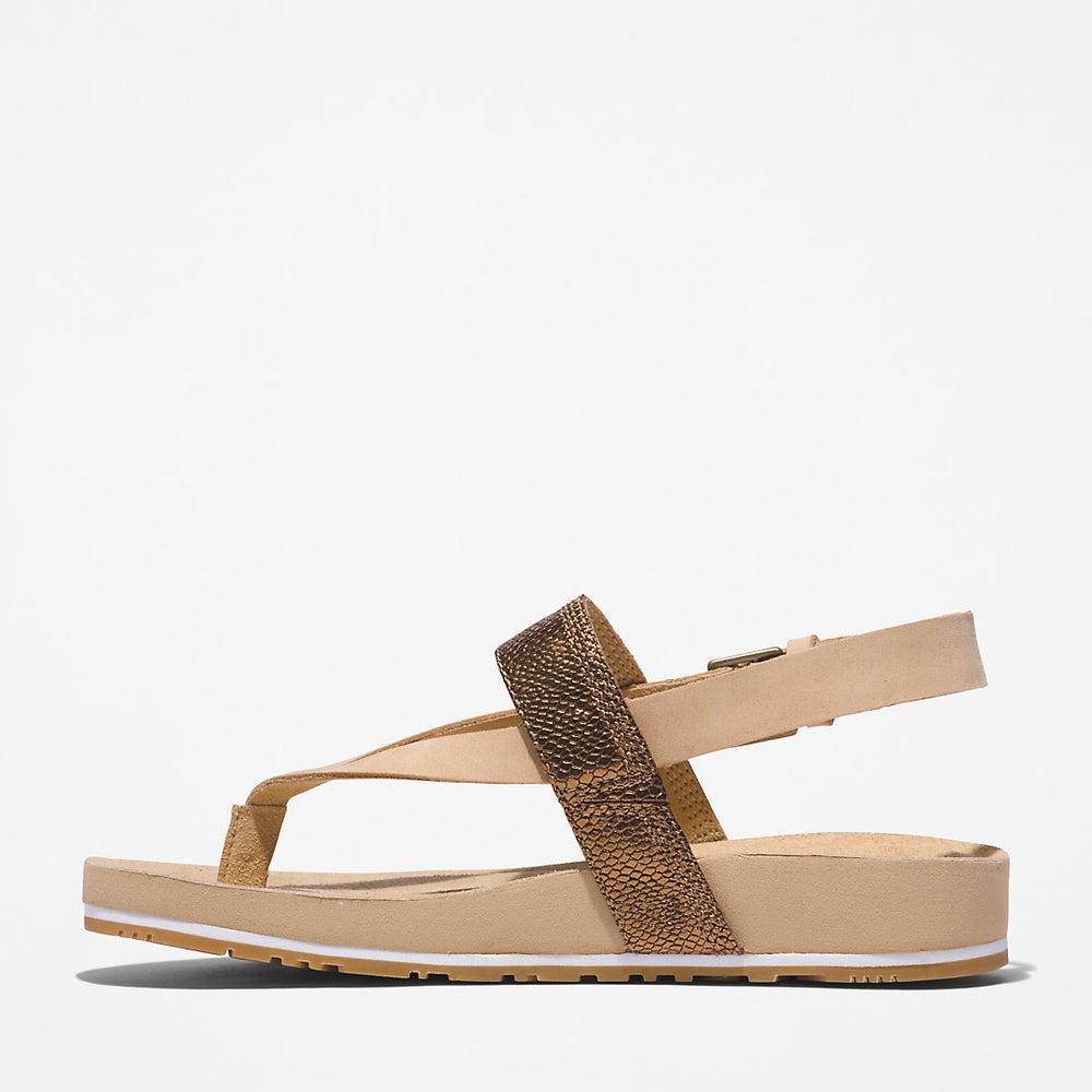 Malibu Beach Flip-Flop Sandal for Women in Beige Timberland For Sale