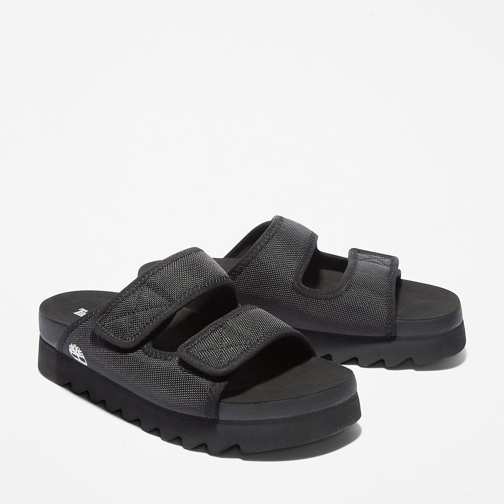 Santa Monica Sunrise Slide Sandal for Women in Black Timberland Outlet