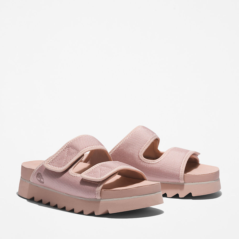 Santa Monica Sunrise Double-Strap Sandal for Women in Pink Timberland For Sale