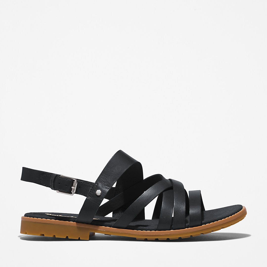 Chicago Riverside Backstrap Sandal for Women in Black Timberland Outlet
