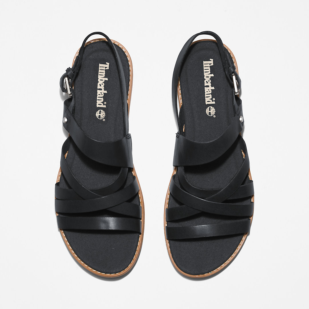 Chicago Riverside Backstrap Sandal for Women in Black Timberland Outlet